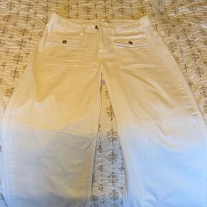 Frame Denim Women's Boot Cut Jeans in Cream to Light Blue Ombre
